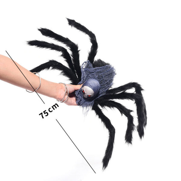 Araña Calavera Negra 75 cms. - Imagen 2