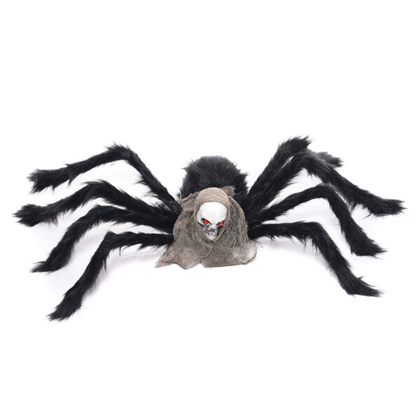 Araña Calavera Negra 75 cms.
