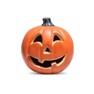 Calabaza con Luz Led Interior 24 x 25 cms. en Plástico