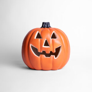 Calabaza con Luz Led Interior 32 x 30 cms. en Plástico