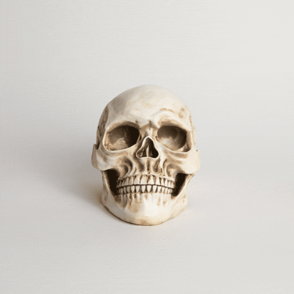 Calavera 19 x 14 x 11 cms. en Resina Calavera - Imagen 2
