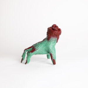 Mano Zombie Verde Animada (Camina) 20 x 13 x 24 cms. en Goma