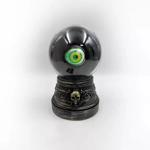 Bola de Cristal con Globo Ocular Animado y Sonido 18 x 12 cms. en Plástico