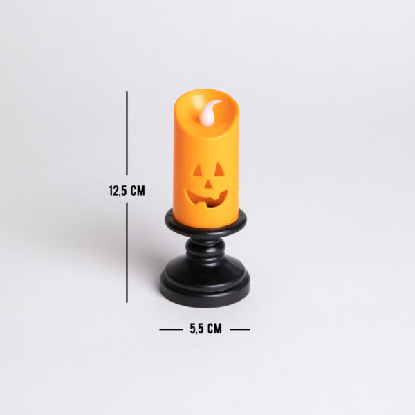 Vela Luz Led Calabaza 10.5 x 4.5 cm. - Imagen 4