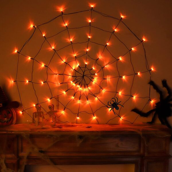 Telaraña con Luces Led para Decoración 120 cms. - Imagen 3