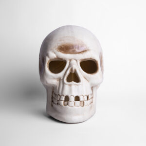 Calavera con Luz Led Interior 35 x 25 cms. en Plástico