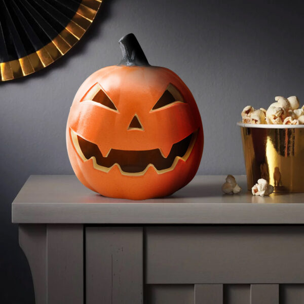 Calabaza con Luz Led Interior 20 x 22 cms. en Plástico - Imagen 6