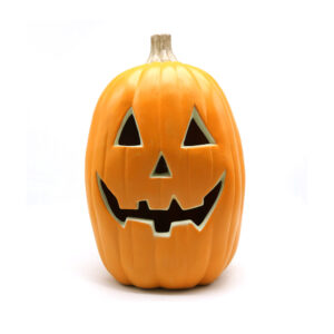 Calabaza con Luz Led Interior 38.5 x 25 cms. en Plástico